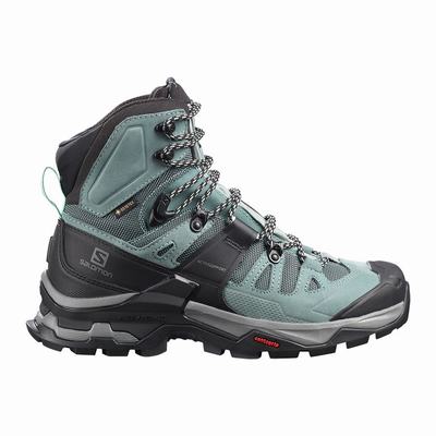 Női Salomon QUEST 4 GORE-TEX Túrabakancs SA5219607 Zöld/Kék